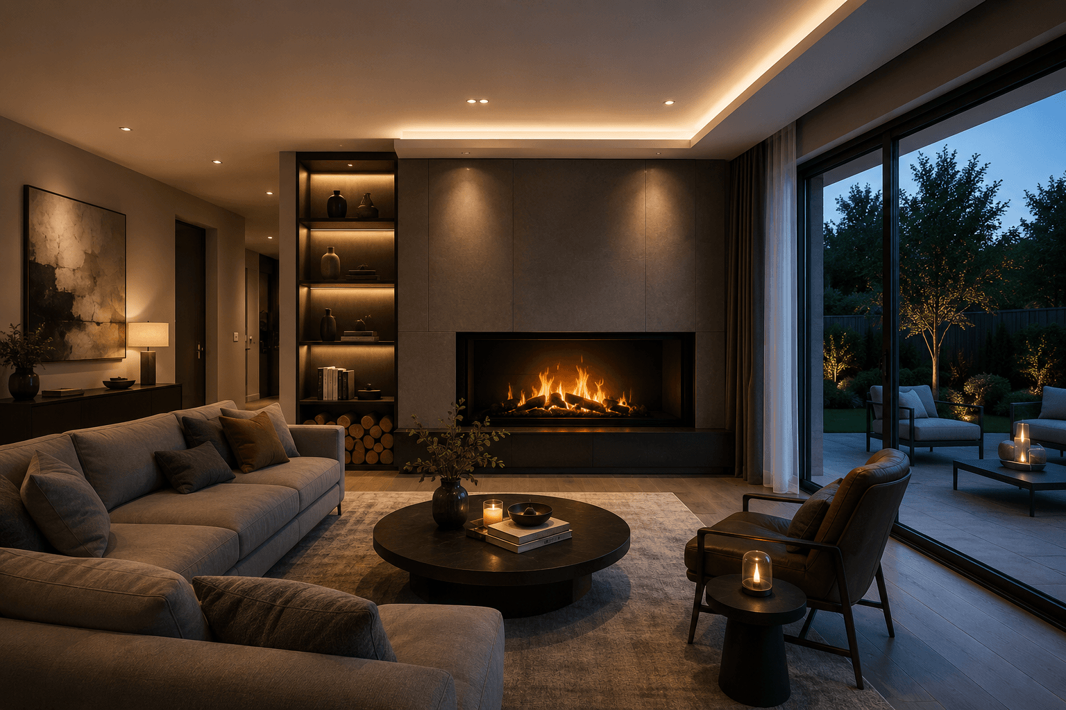 Projection Fireplace for an Immersive Brand Showroom in Beijing 2