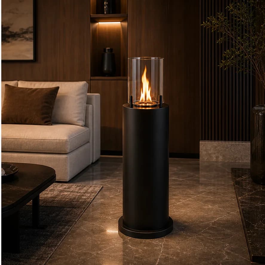 Freestanding Ethanol Fireplace application scene