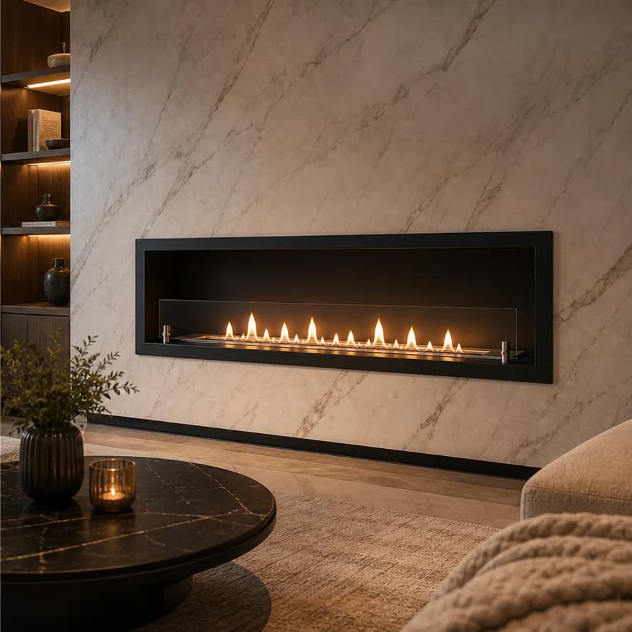 Built-In Ethanol Fireplace Niche Kit application scene