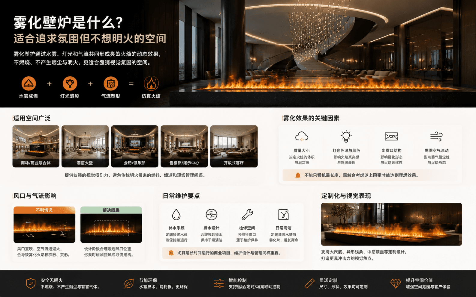 雾化壁炉是什么?适合追求氛围但不想明火的空间