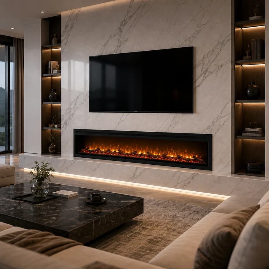 Linear Built-In Electric Fireplace application scene