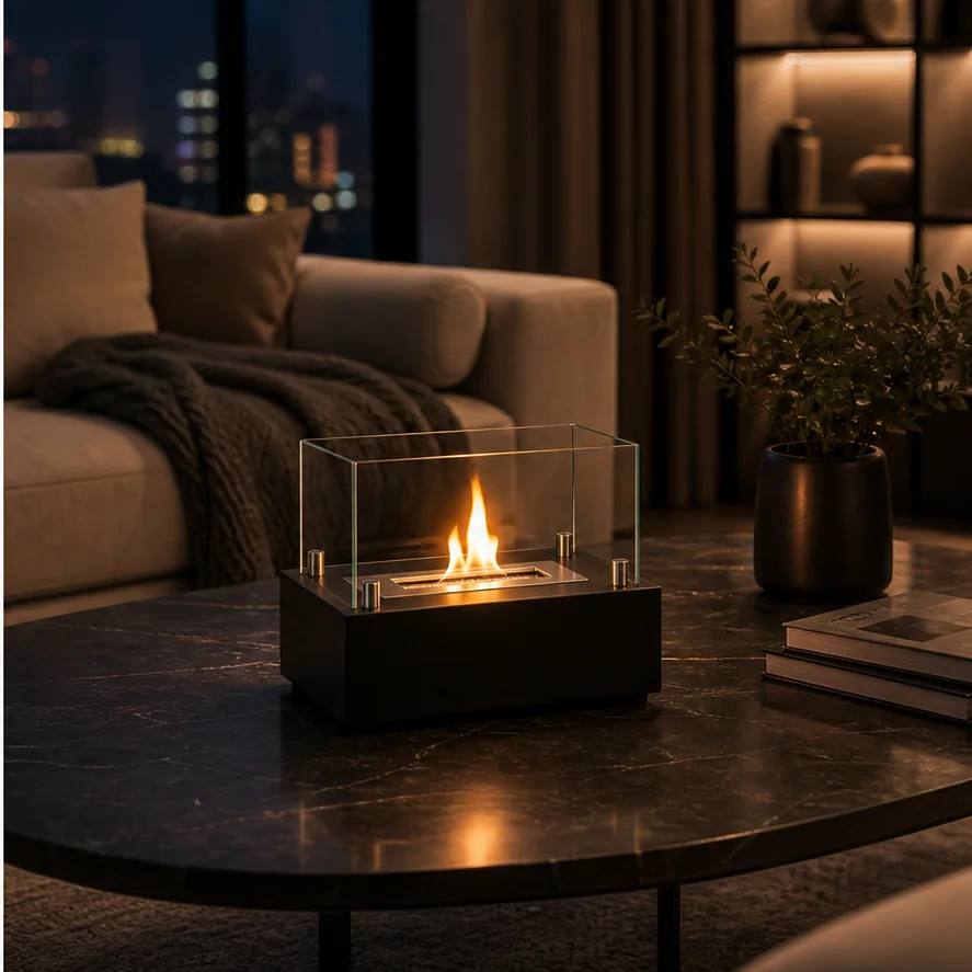 Tabletop Ethanol Fireplace application scene