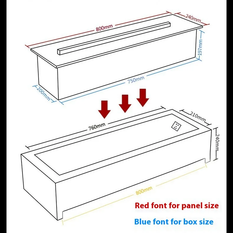 Insert 3D Mist Fireplace - MJ - Installation scene
