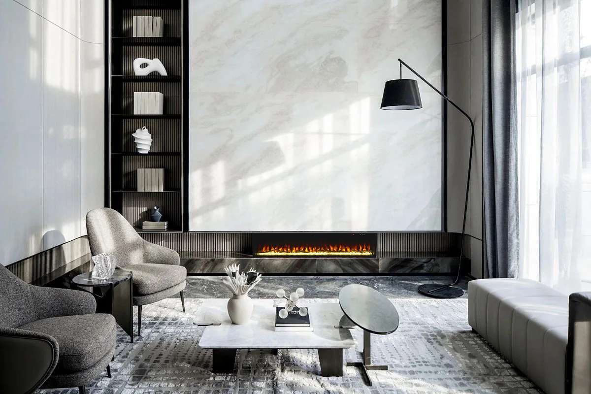 Insert Electric Fireplace - E2J - Detail view