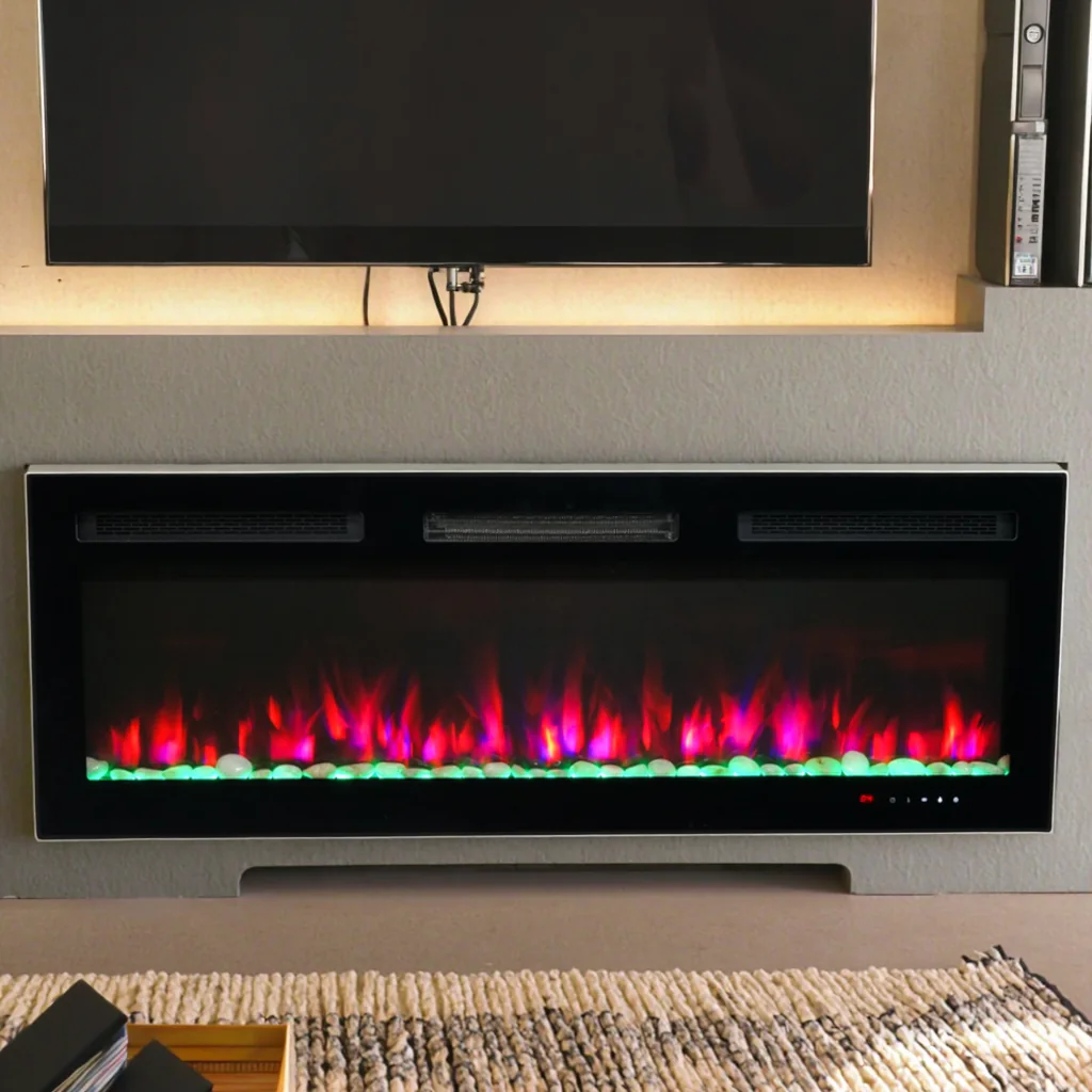 Wall-Mounted Electric Fireplace - E2R - Residential scene
