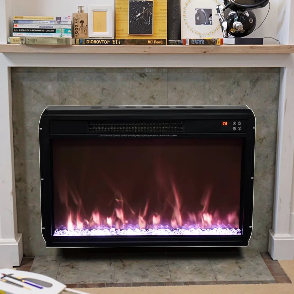 Wall-Mounted Insert Electric Fireplace - E2T - Product front