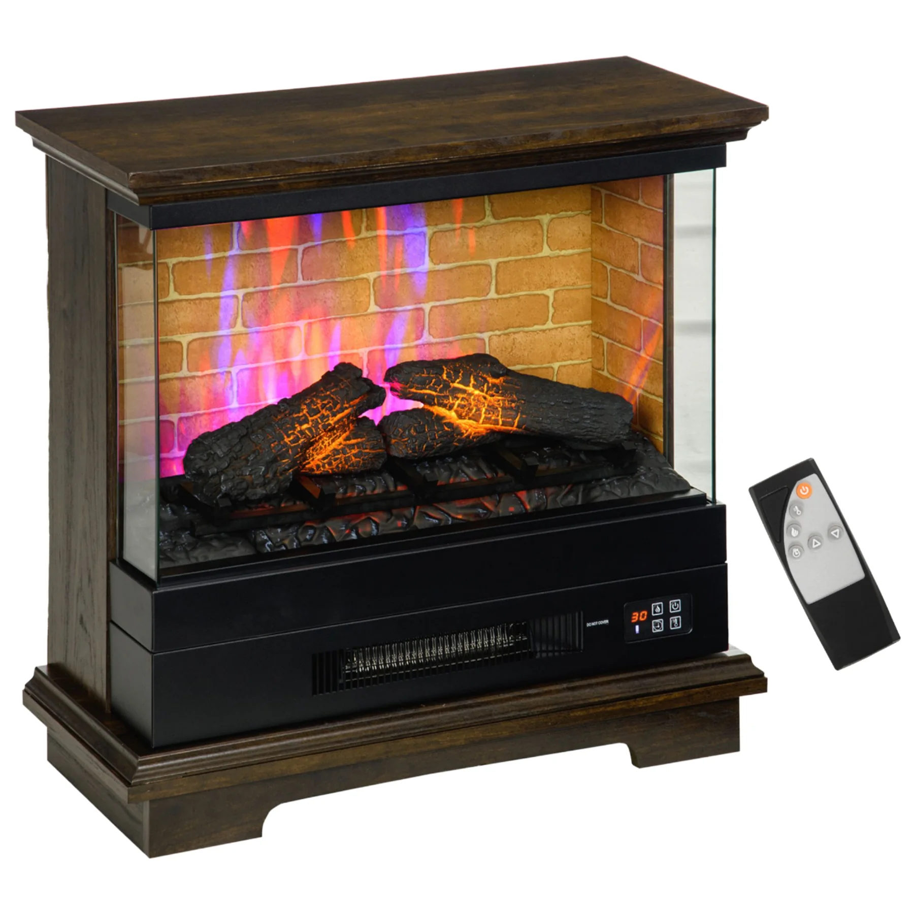 Wall-Mounted Insert Electric Fireplace - E2T - Detail view