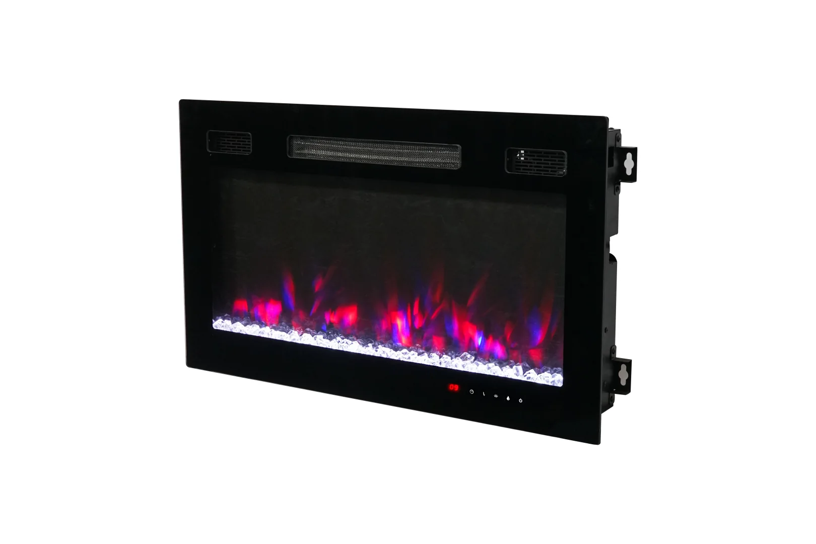 Wall-Mounted Insert Electric Fireplace - E2V - Detail view