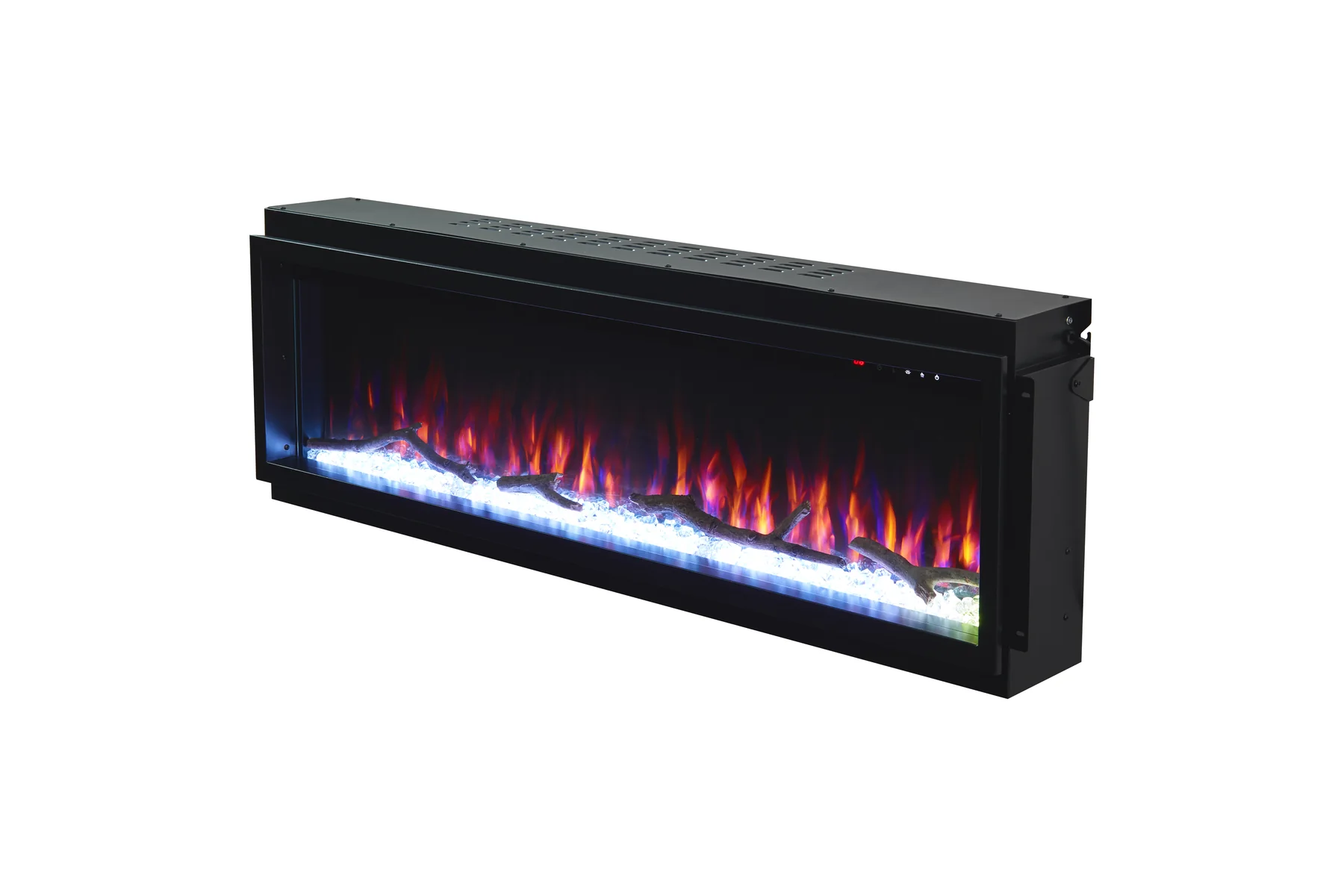 Wall-Mounted Insert Electric Fireplace - E2Y - Installation scene