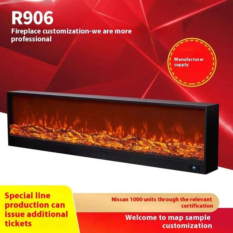 Wall-Mounted Insert Electric Fireplace - E2Z - Residential scene