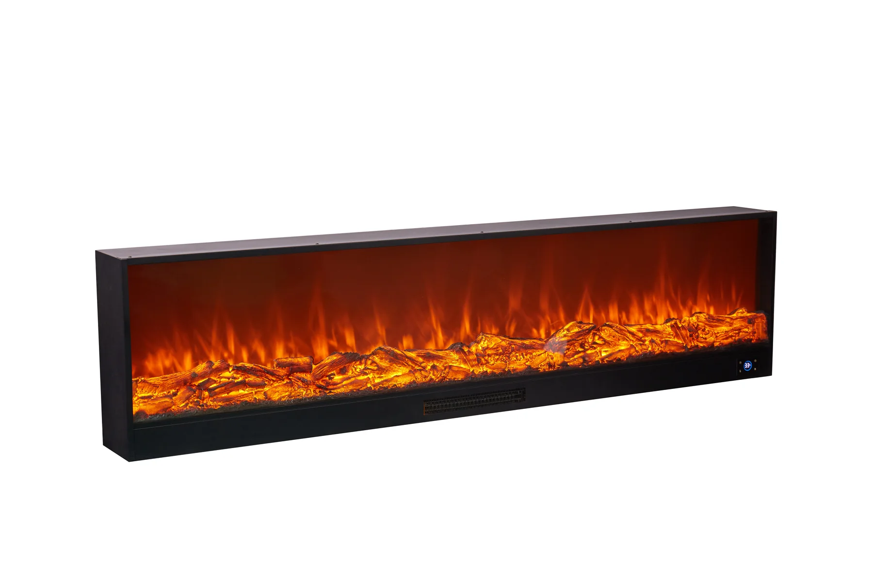 Wall-Mounted Insert Electric Fireplace - E2Z - Installation scene