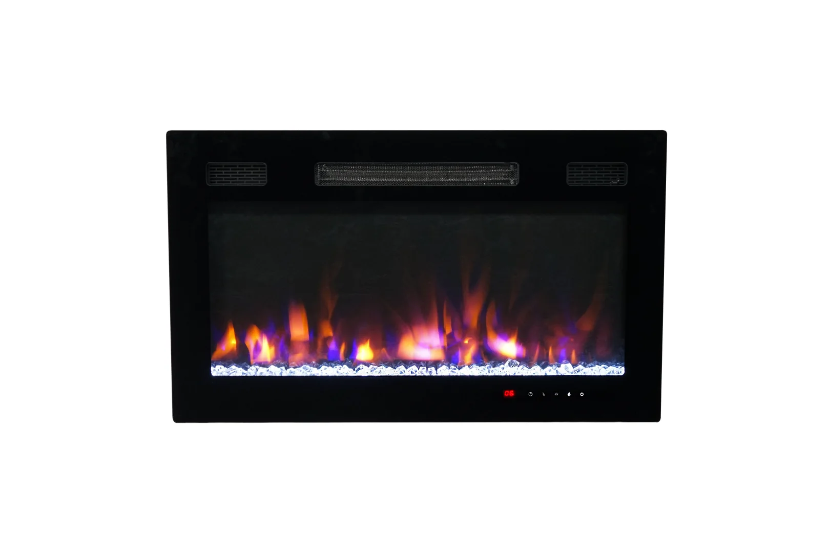 Wall-Mounted Electric Fireplace - E34 - Installation scene
