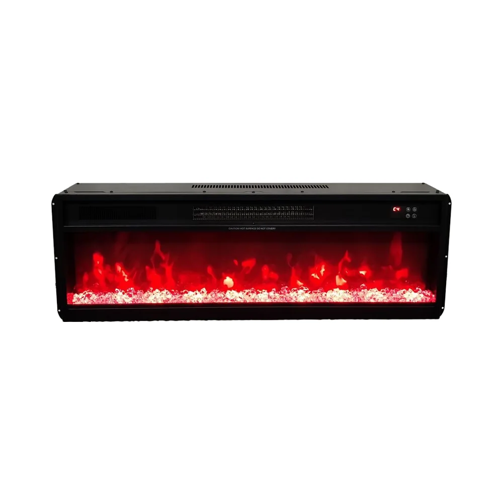 Wall-Mounted Insert Electric Fireplace - E35 - Product angle