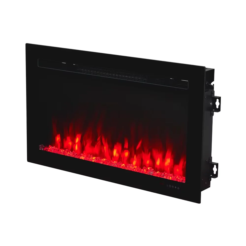 Wall-Mounted Insert Electric Fireplace - E37 - Product front