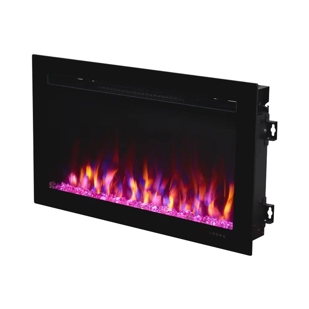 Wall-Mounted Insert Electric Fireplace - E3A - Product front