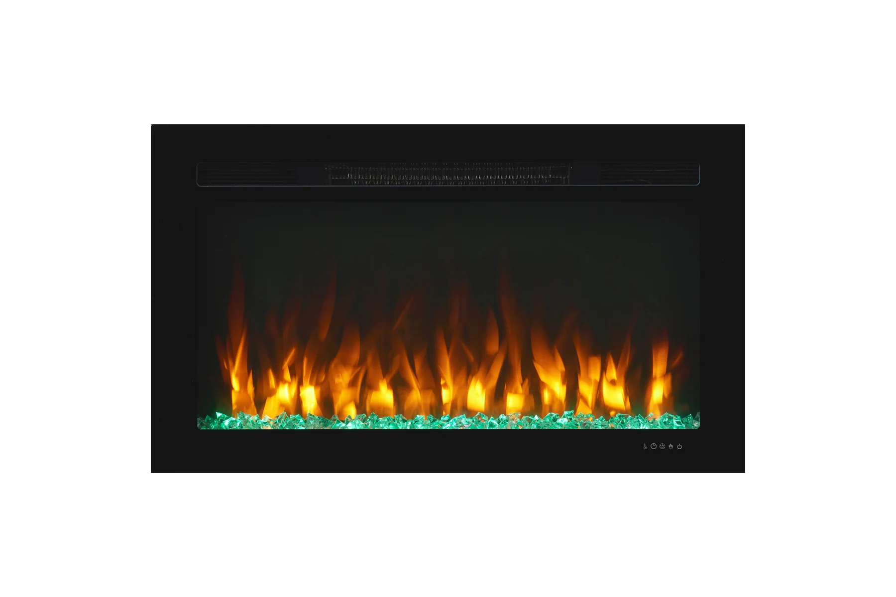 Wall-Mounted Insert Electric Fireplace - E3A - Product angle