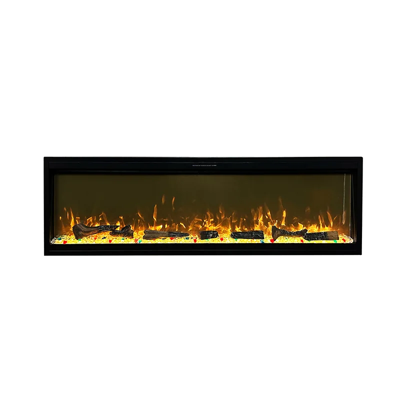 Wall-Mounted Insert Electric Fireplace - E3C - Detail view