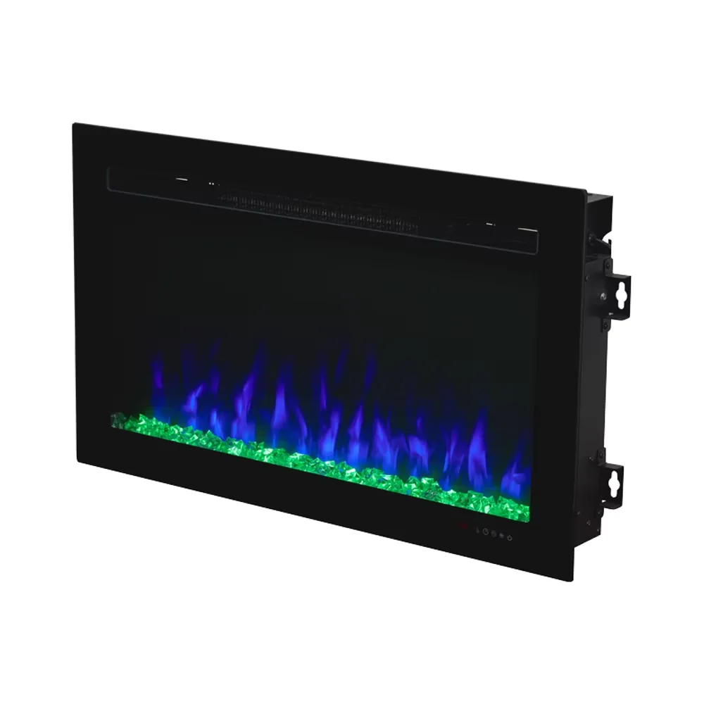 Wall-Mounted Insert Electric Fireplace - E3O - Product front