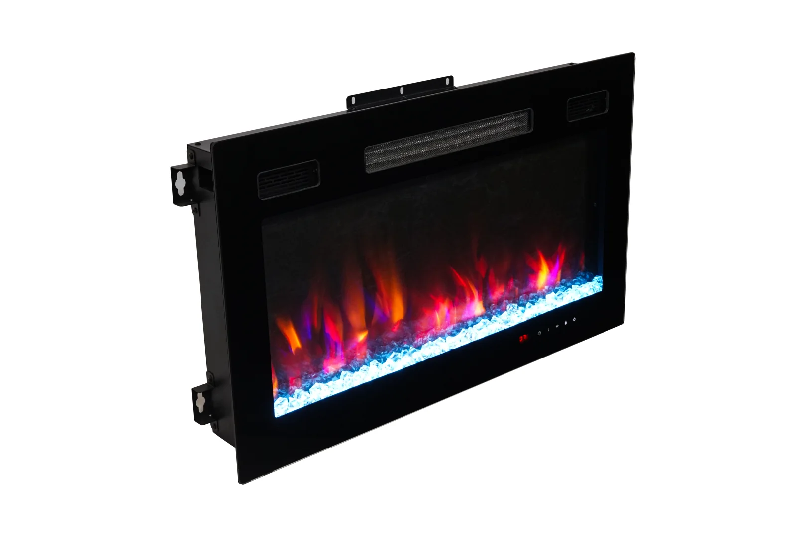 Wall-Mounted Insert Electric Fireplace - E3P - Product angle