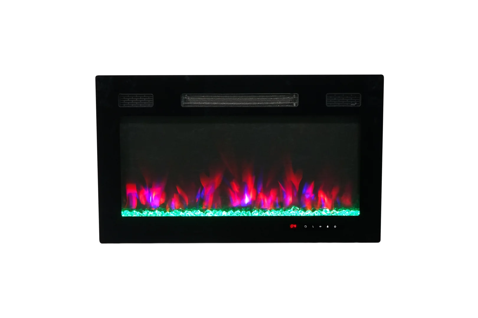 Wall-Mounted Insert Electric Fireplace - E3P - Detail view