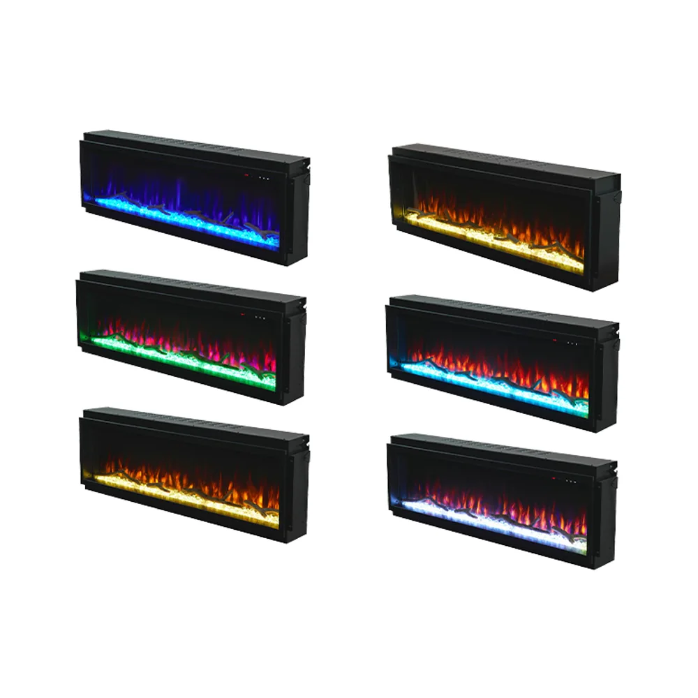 Wall-Mounted Electric Fireplace - E3R - Product angle