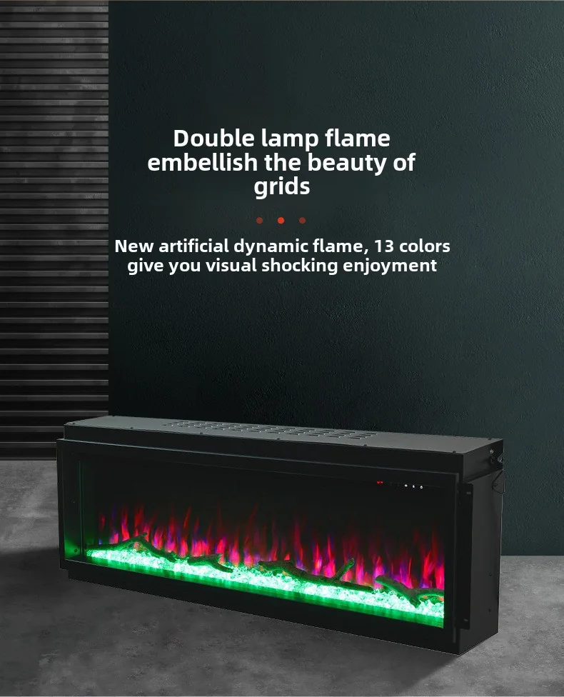 Wall-Mounted Electric Fireplace - E3R - Commercial scene