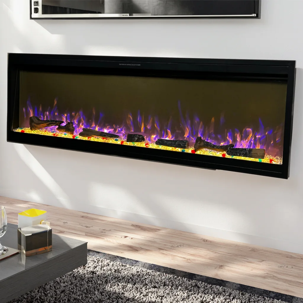 Wall-Mounted Insert Electric Fireplace - E3T - Commercial scene
