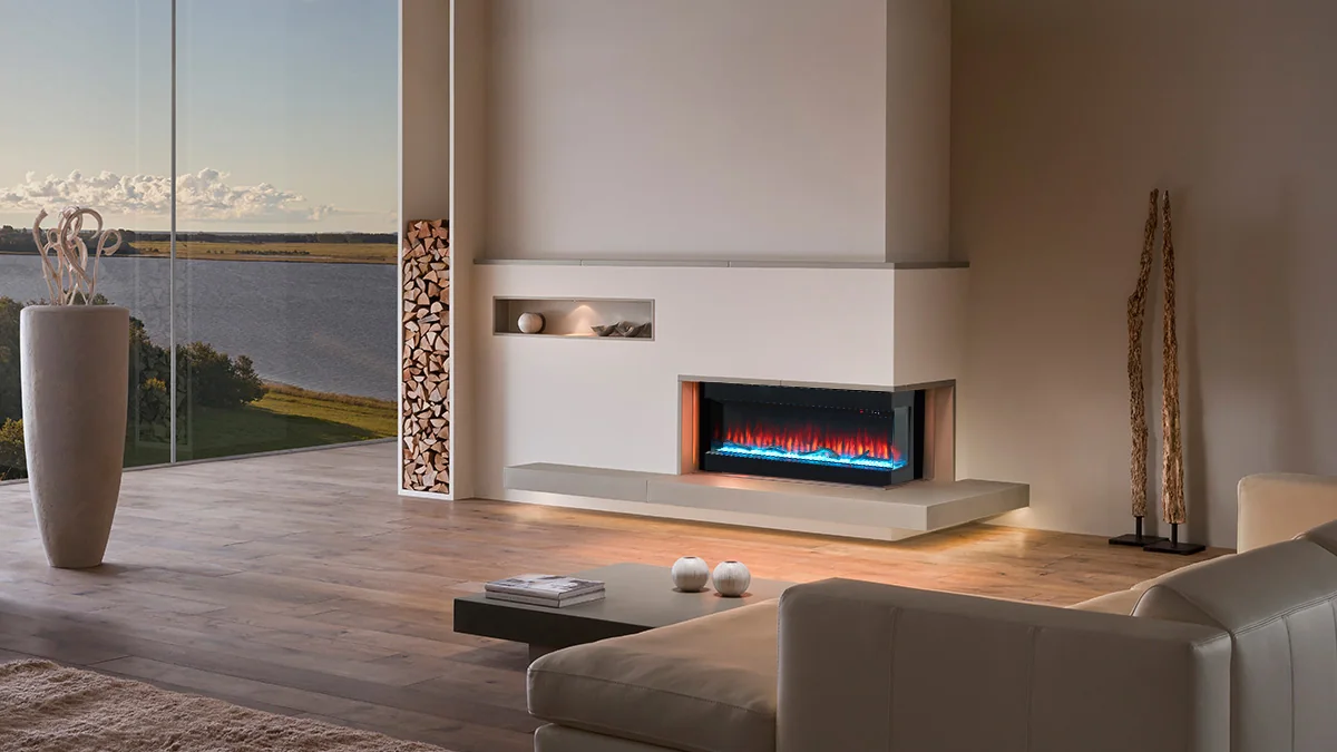 Wall-Mounted Insert Electric Fireplace - E3X - Residential scene