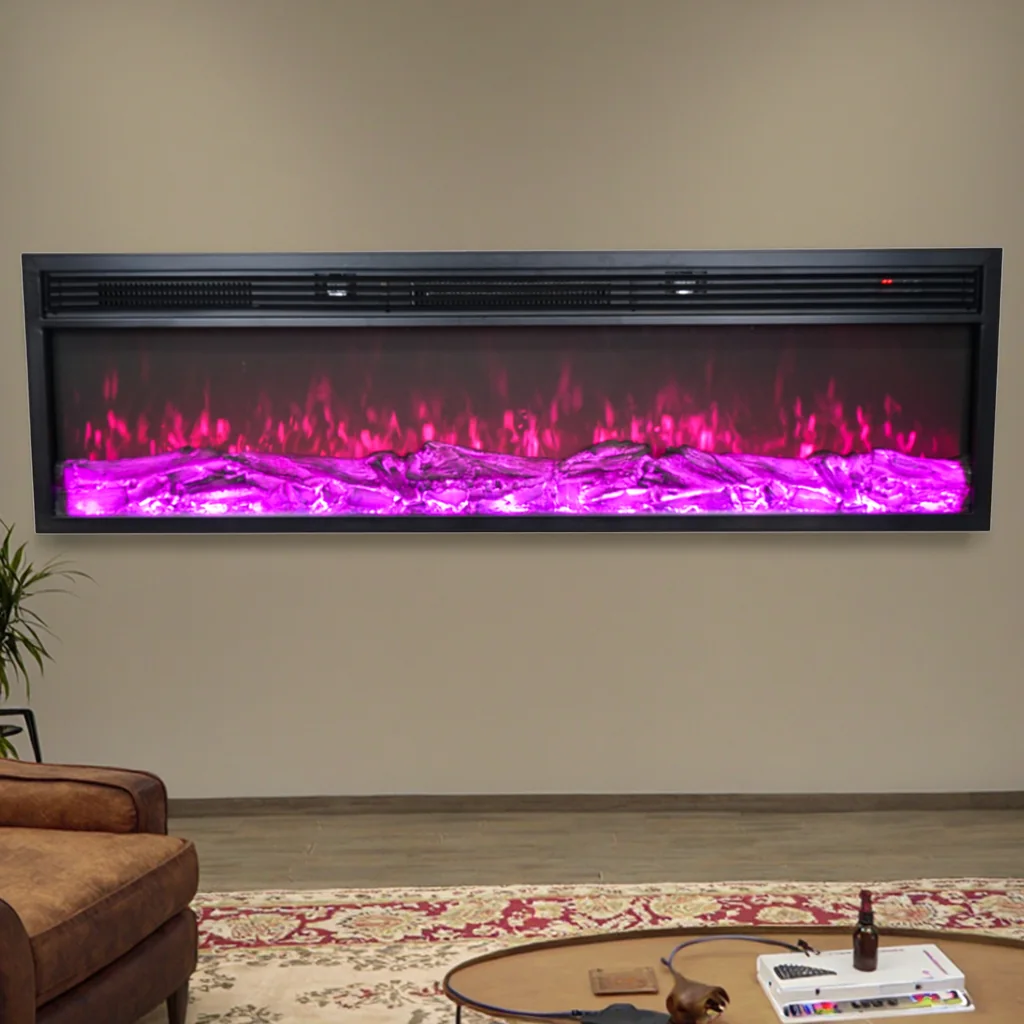 Wall-Mounted Insert Electric Fireplace - E3Y - Commercial scene