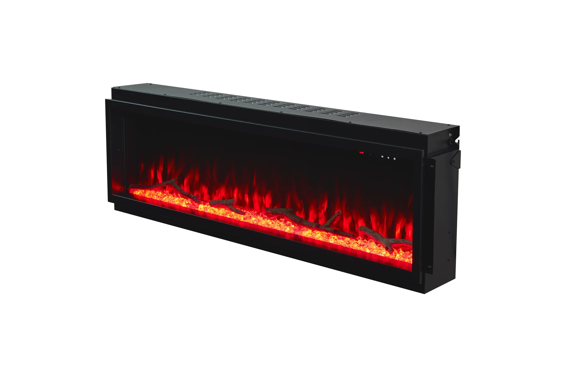 Wall-Mounted Insert Electric Fireplace - E48 - Detail view