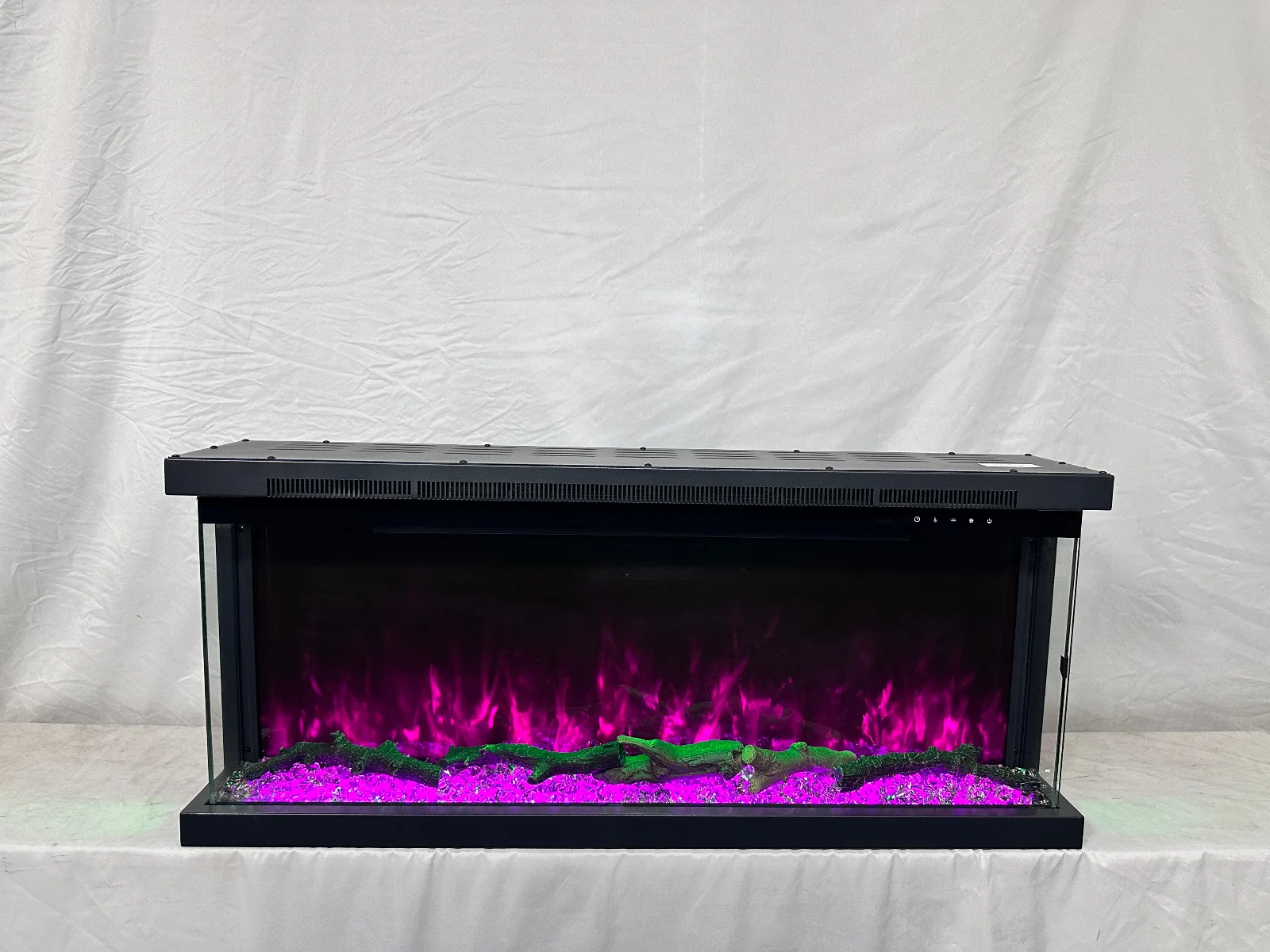 Three-Sided Electric Fireplace - E4A - Product angle