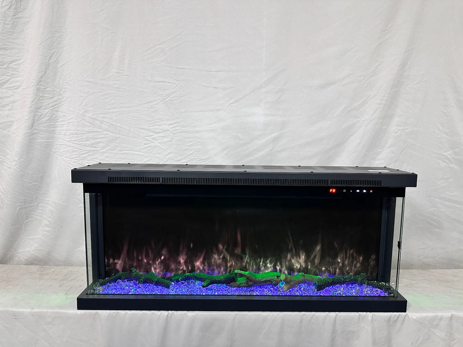 Three-Sided Electric Fireplace - E4A - Detail view