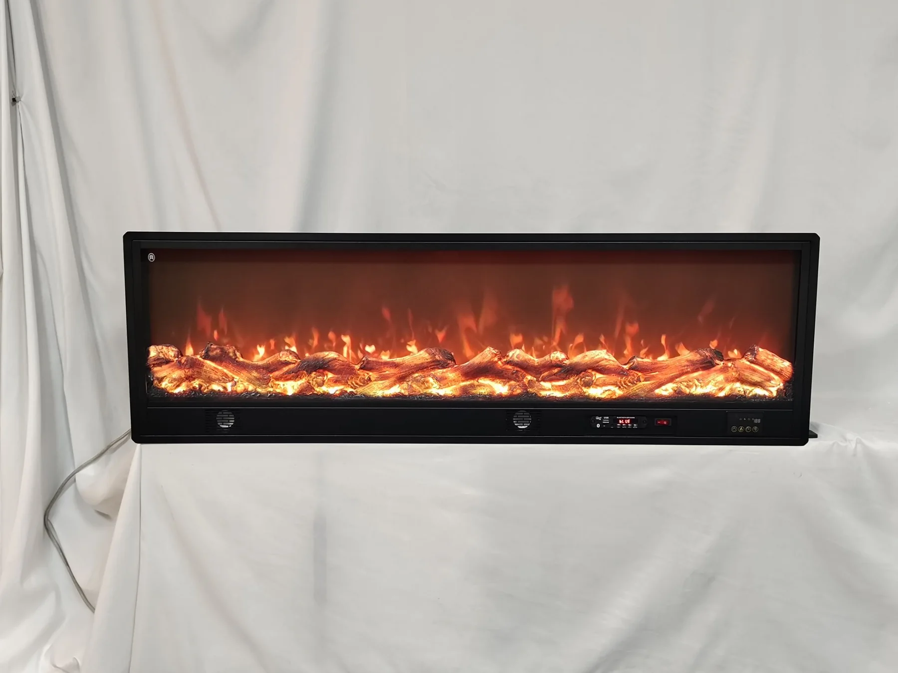 Wall-Mounted Insert Electric Fireplace - E4D - Product front
