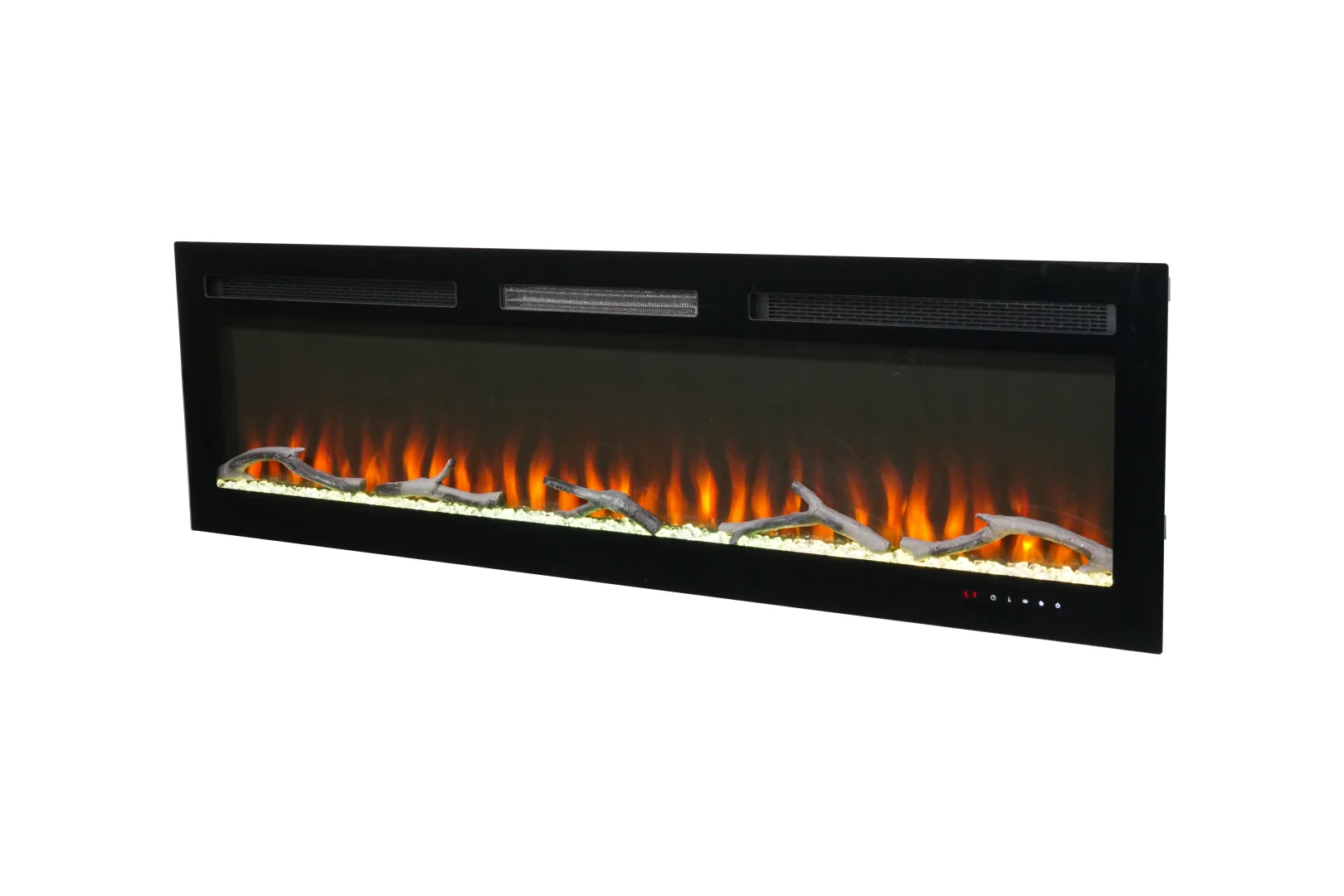 Wall-Mounted Insert Electric Fireplace - E4G - Product angle