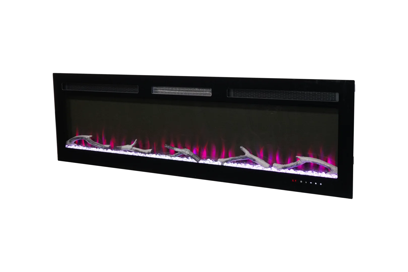 Wall-Mounted Insert Electric Fireplace - E4G - Detail view