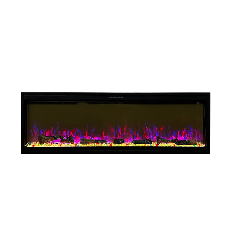 Wall-Mounted Insert Electric Fireplace - E4O - Detail view