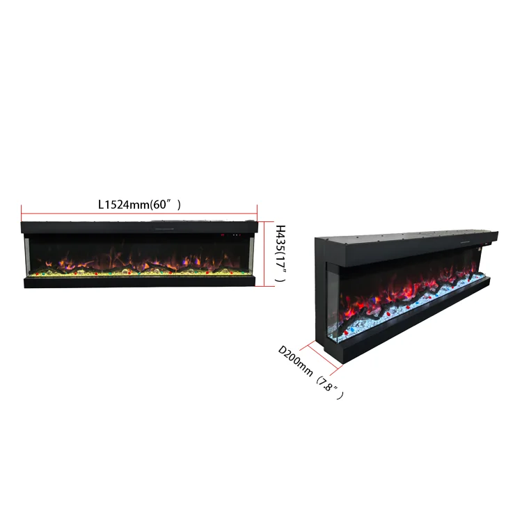 Insert Electric Fireplace - E4W - Installation scene