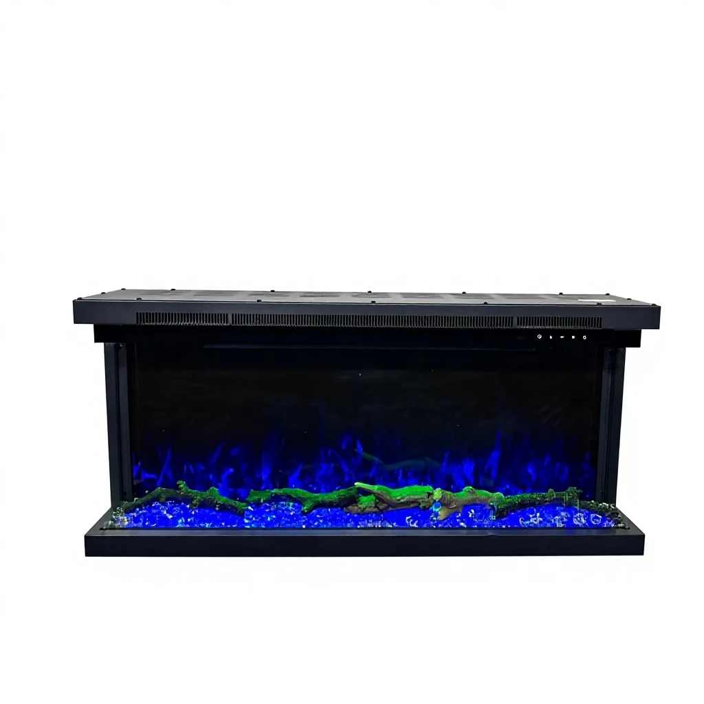 Three-Sided Electric Fireplace - E51 - Product angle