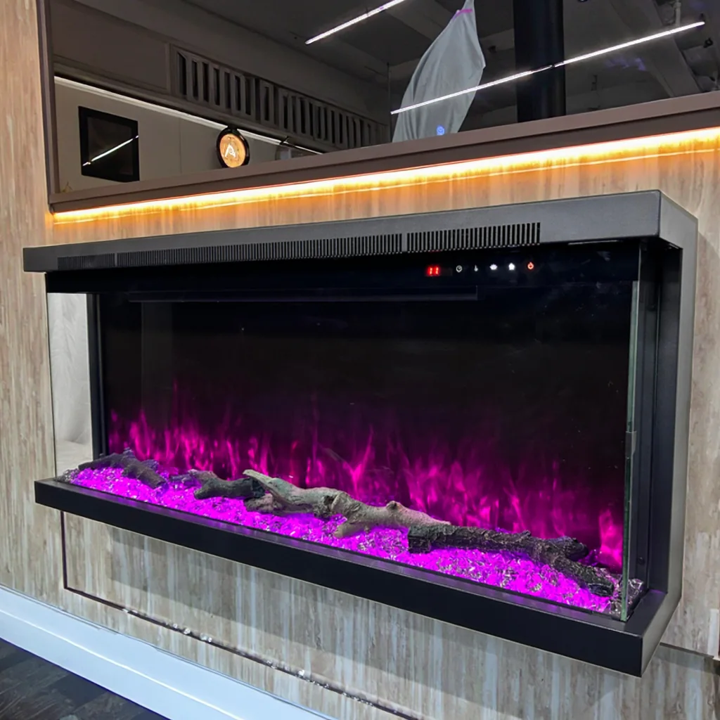 Wall-Mounted Electric Fireplace - E5B - Product angle