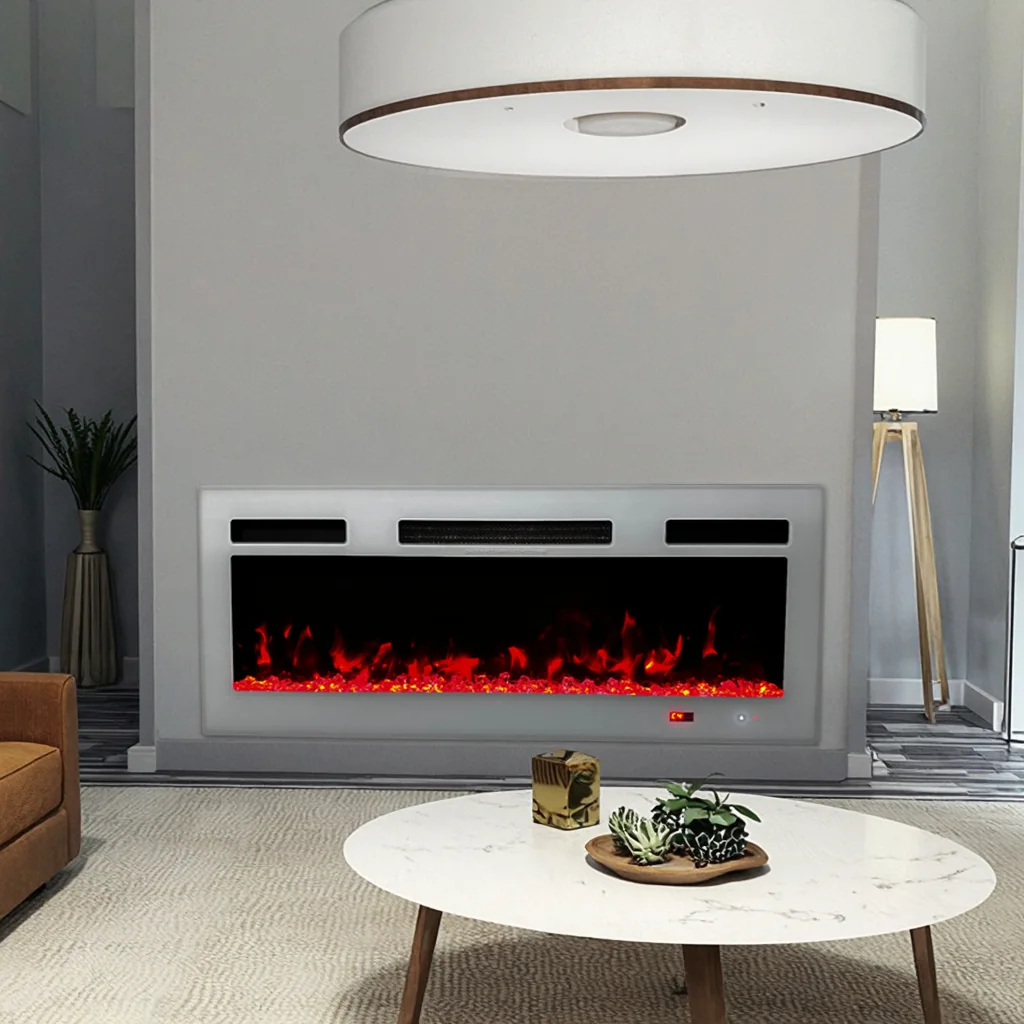 Wall-Mounted Electric Fireplace - E5B - Residential scene