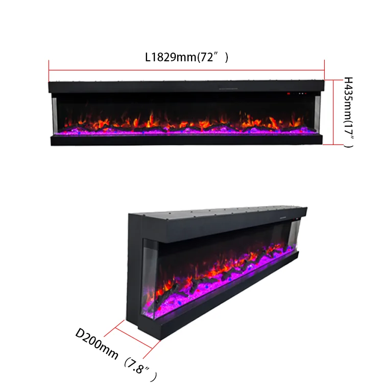 Insert Electric Fireplace - E5C - Commercial scene