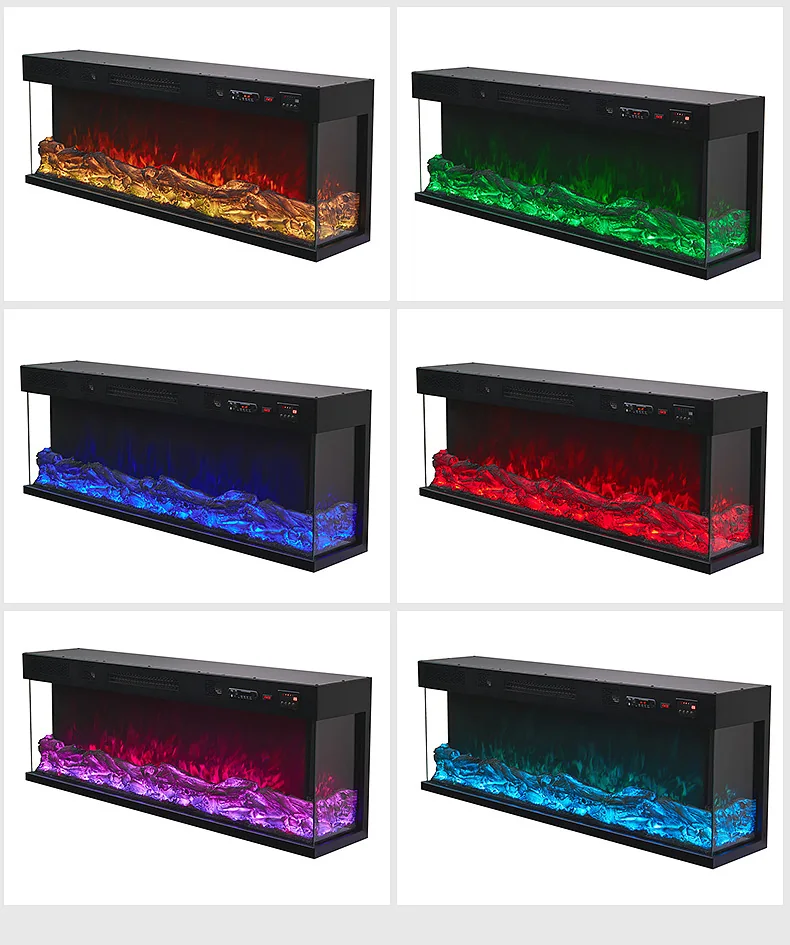 Wall-Mounted Electric Fireplace - E5K - Product angle