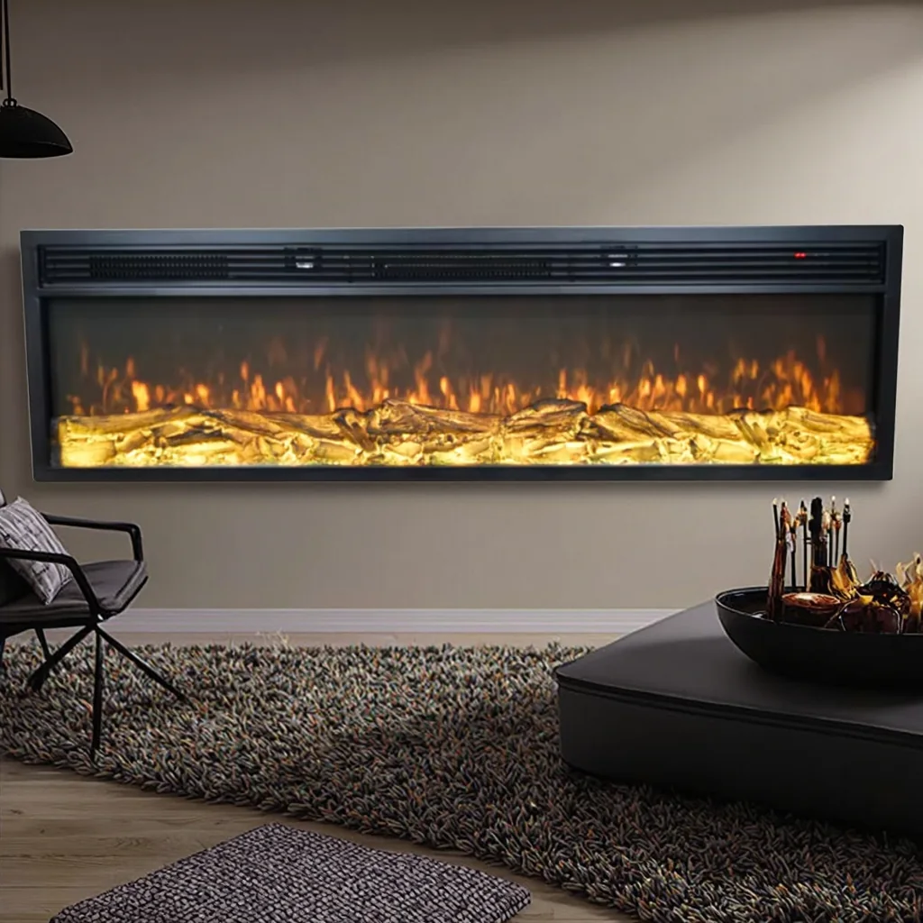 Wall-Mounted Electric Fireplace - E5K - Residential scene