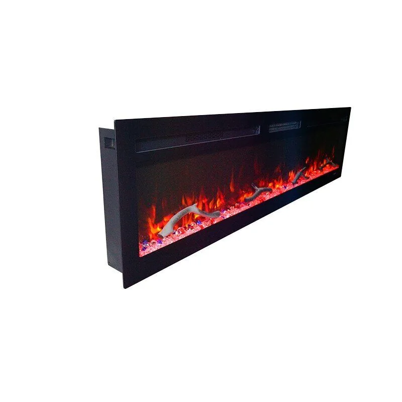 Wall-Mounted Insert Electric Fireplace - E5M - Installation scene