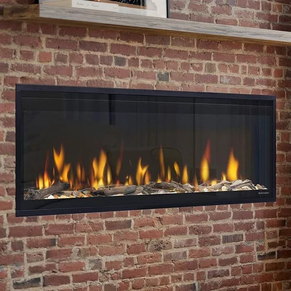 Wall-Mounted Insert Electric Fireplace - E5N - Product angle
