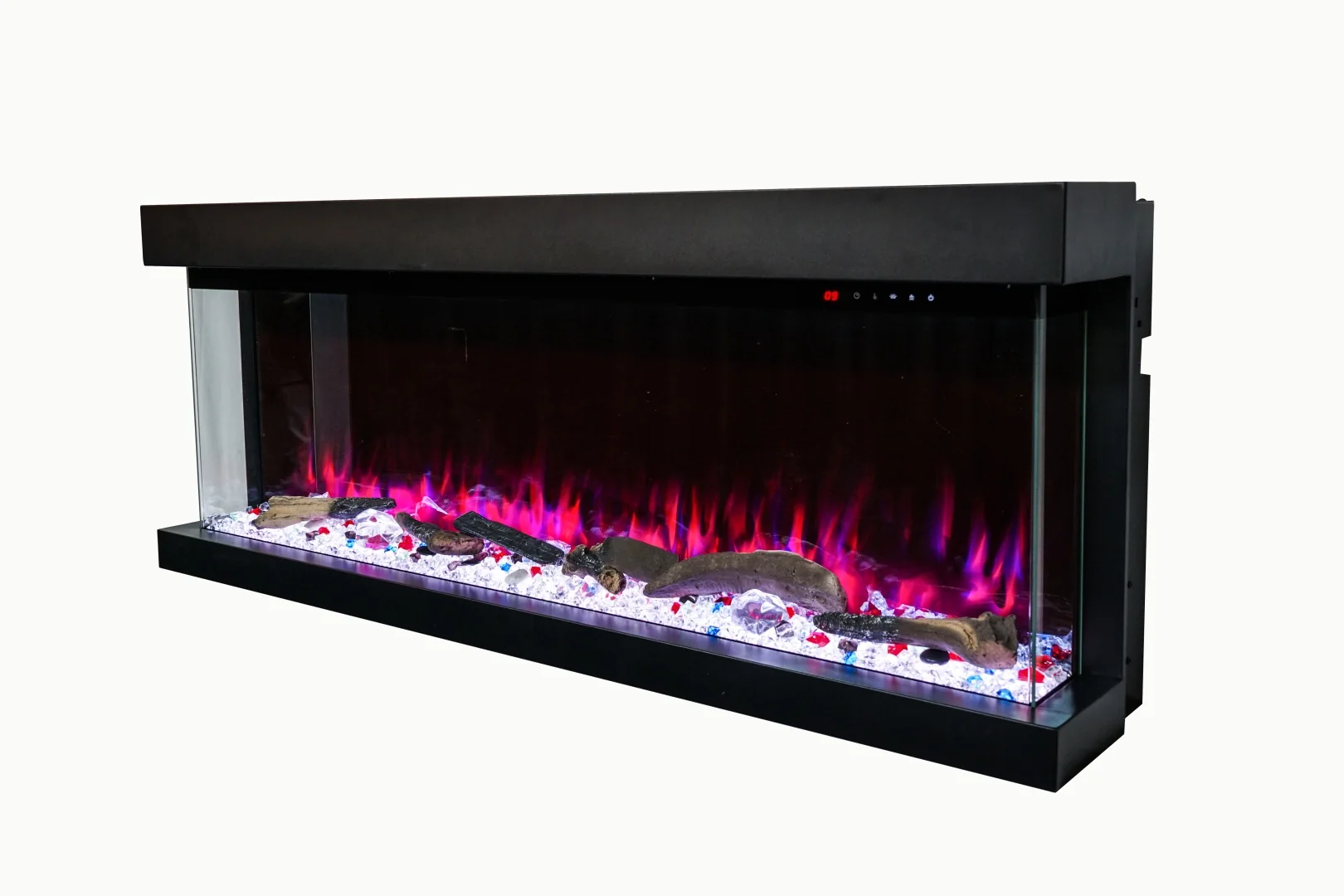 Three-Sided Electric Fireplace - E5Q - Detail view