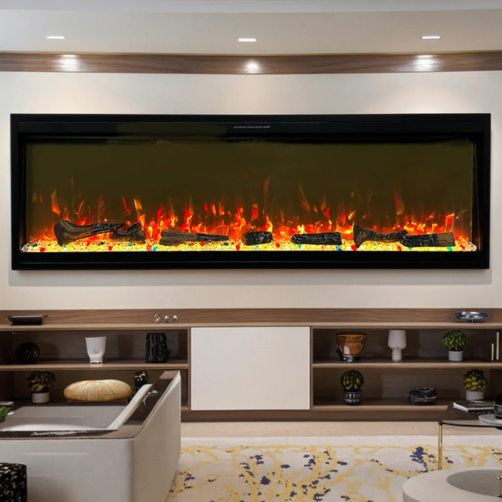Wall-Mounted Electric Fireplace - E5R - Product front