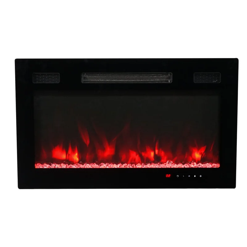 Wall-Mounted Electric Fireplace - E5V - Product front