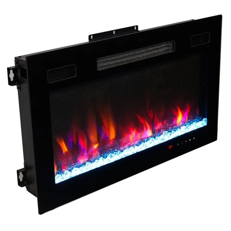 Wall-Mounted Electric Fireplace - E5V - Commercial scene