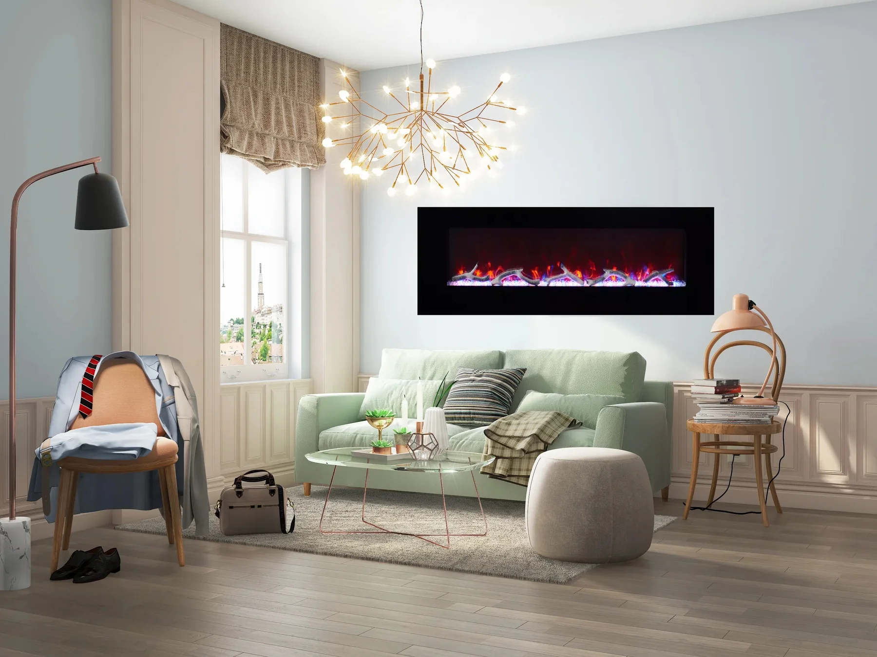 Insert Electric Fireplace - E68 - Product angle